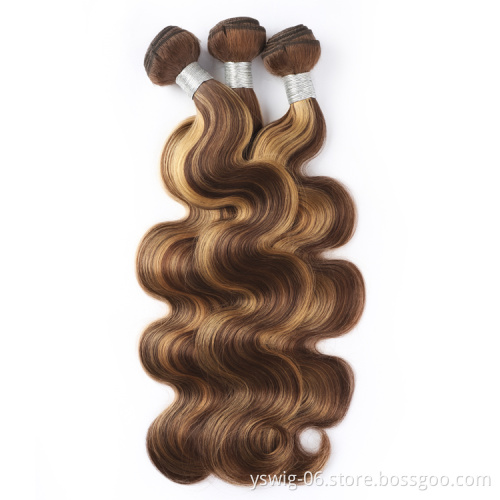 XCCOCO Body Wave Brazilian Hair Weave Bundles, Virgin Human Hair Weaves Virgin Cuticle Aligned Hair 3 Bundles